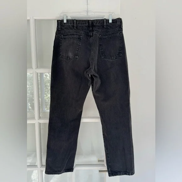 Men’s Legendary Gold Black Denim Jeans distressed size 36x30 - Picture 2 of 4